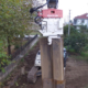 Excavator Mounted Vibratory Hammer is Driving Double Palplanj