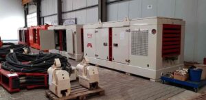 Three Sets Of Used Vibro Hammer Power Pack And Clamps