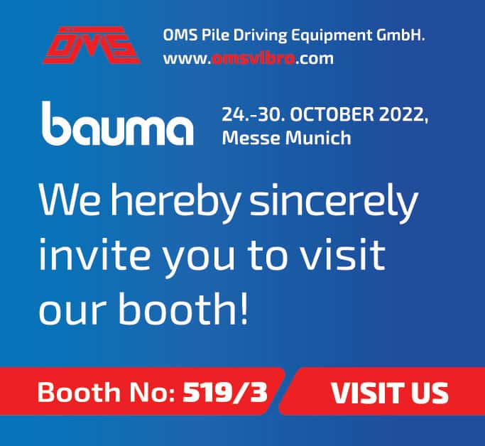 OMS Vibro Bauma Expo 2022 Invitation