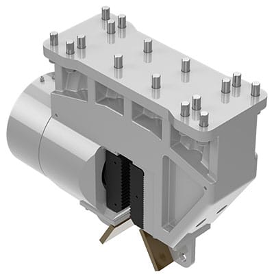 Isometric Back View of SCN Hydraulic Clamp