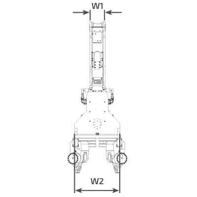 OMS 200 NF Vibro Hammer Technical Drawing Side View