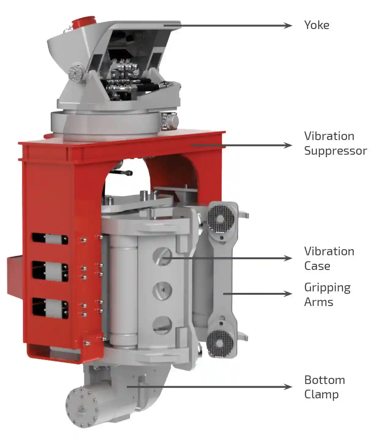 Parts of Side Grip Pile Driver