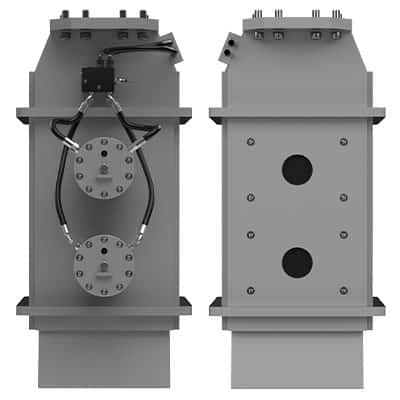 Right and Left View of ACN Hydraulic Clamp