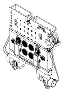 SVR 40 VM Isometric View Wireframe Technical Drawing
